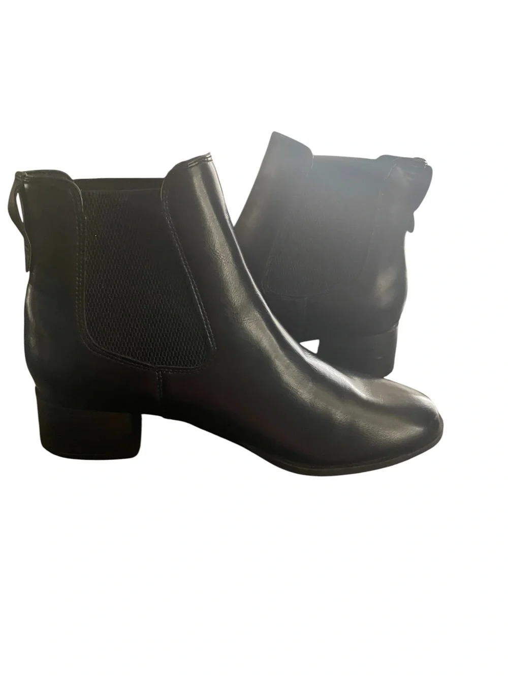 Steve Madden Chayse Black Chelsea Ankle Boot Size 9 Block Heel